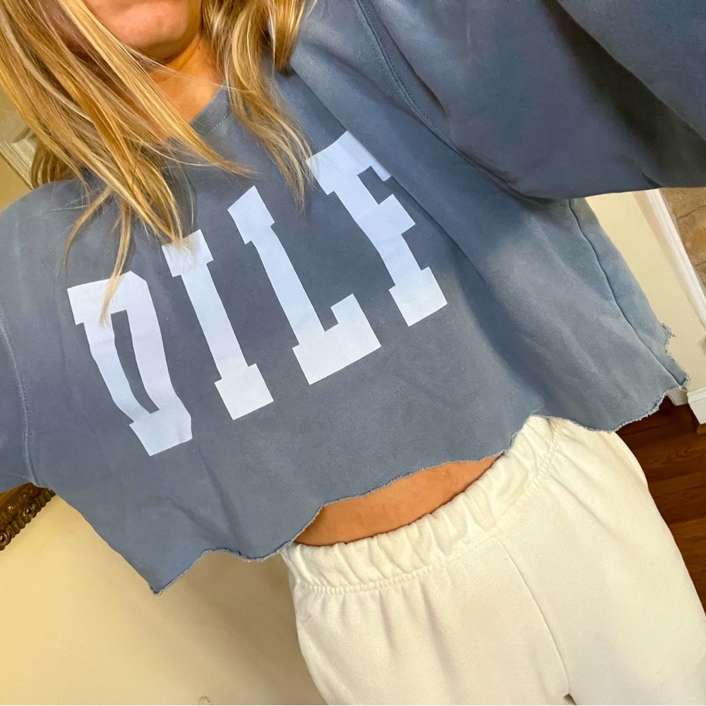 Blue Crew Neck Sweater